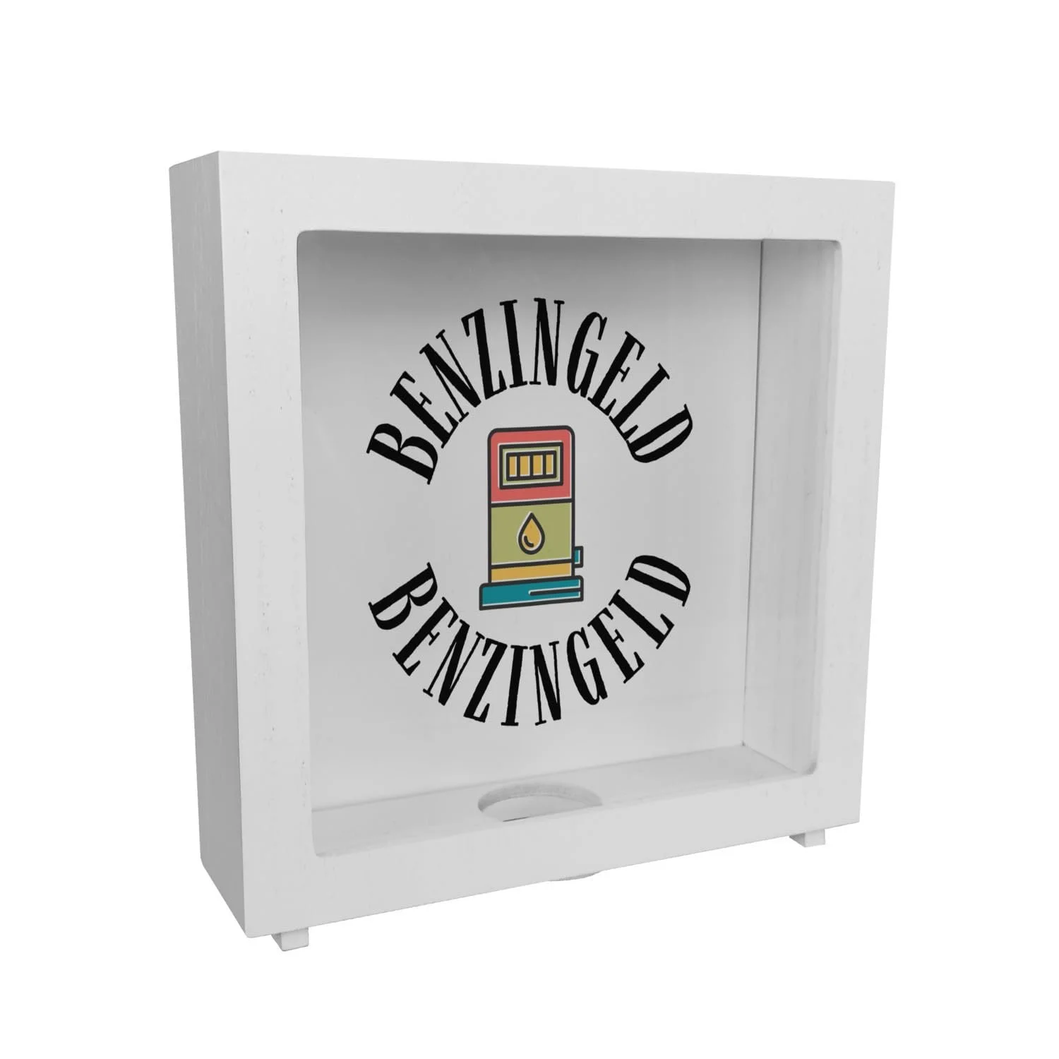 Скарбничка-рамка дерев'яна для грошей на бензин, фото №1