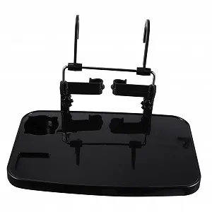 Столик для ноутбука на руль автомобиля LIFKOME складной с регулируемым углом наклона, многофункциональный, прочный материал, со встроенным держателем для напитков, подходит для автомобильных сидений как обеденный столик - Фото 1