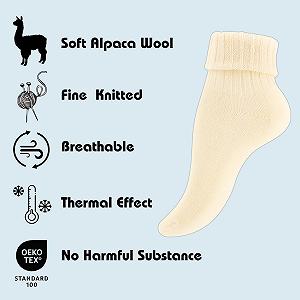 Жіночі шкарпетки з альпаки, 2 пари synthetic.ua - Фото 1