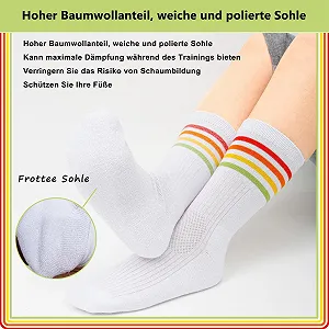 Жіночі тенісні шкарпетки 6 пар Бавовняні спортивні 35-42 synthetic.ua - Фото 1