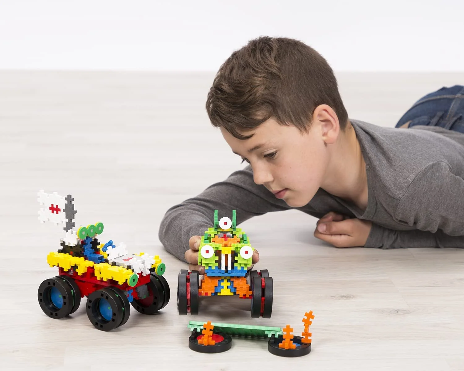 Конструктор Plus-Plus Go Monster Trucks 600 деталей Basic, фото №9