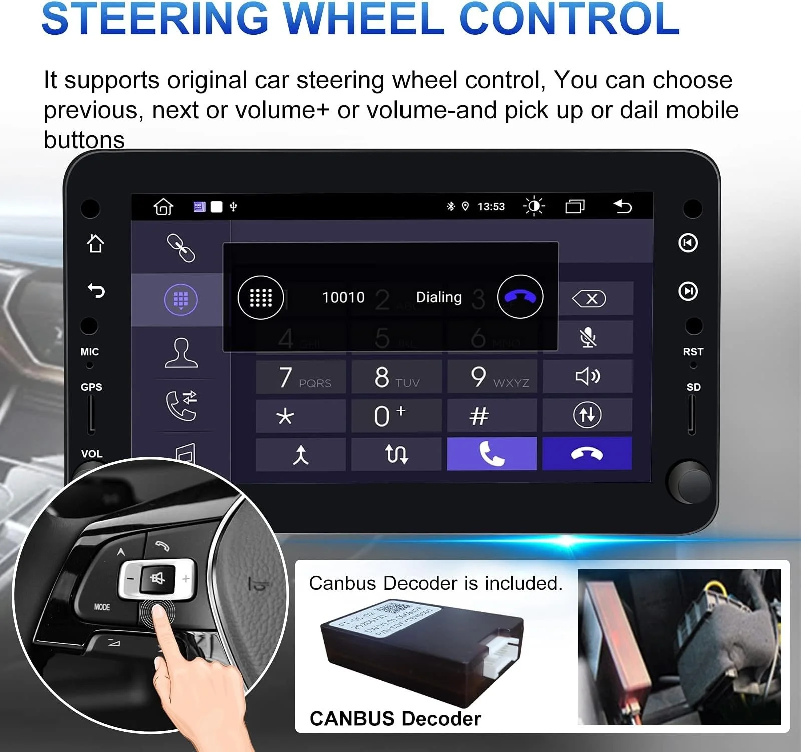 Автомагнітола Ponskoy Car Radio for Alfa Romeo 159 Spider Brera Sportwagon / 7'' / USB / WI-FI / Bluetooth / GPS / Android11 / Black, фото №5