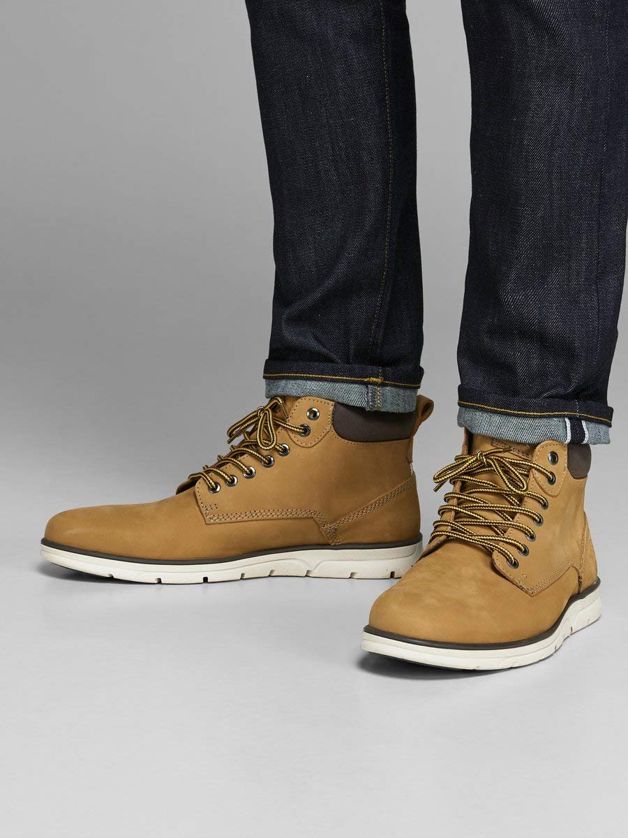 Ботинки JACK & JONES Кожаные Jfwtubar Honey, фото №2