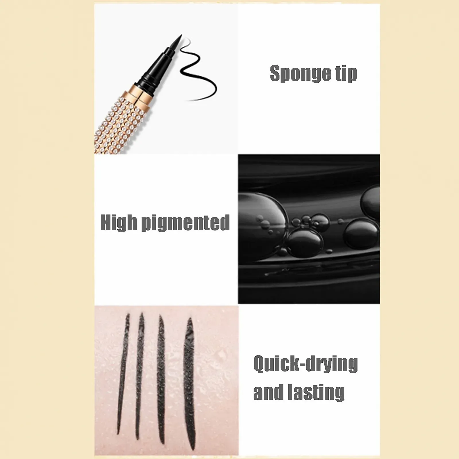 Підводка для очей Рідка Золото, фото №6