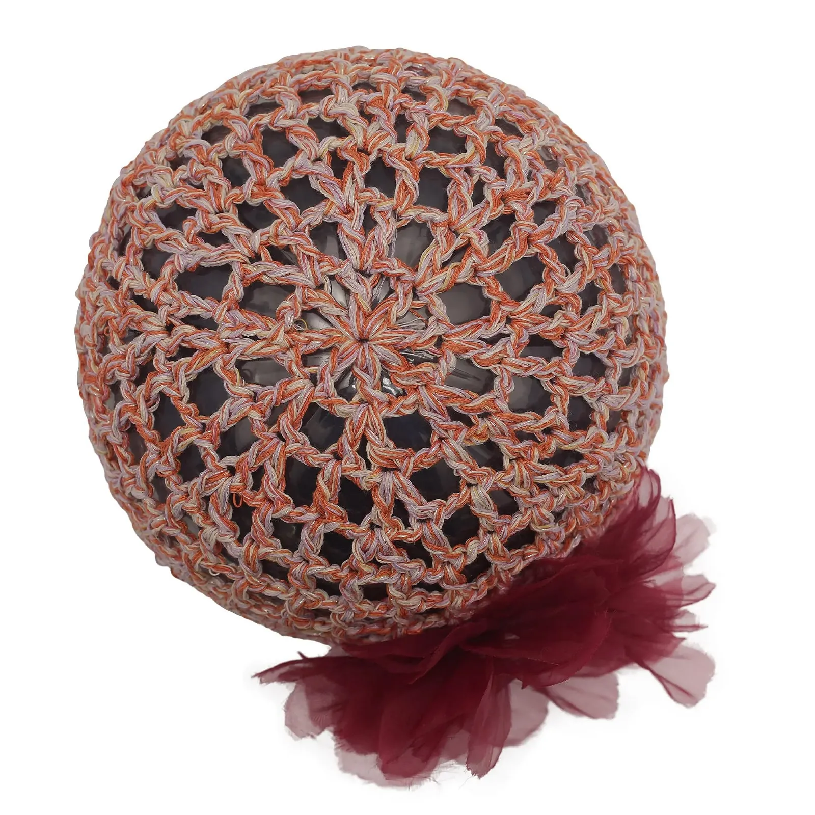 Женская шапка-бини ZLYC, ручной вязки, с цветочным декором, фото №6 Женская шапка-бини ZLYC, ручной вязки, с цветочным декором, фото №6