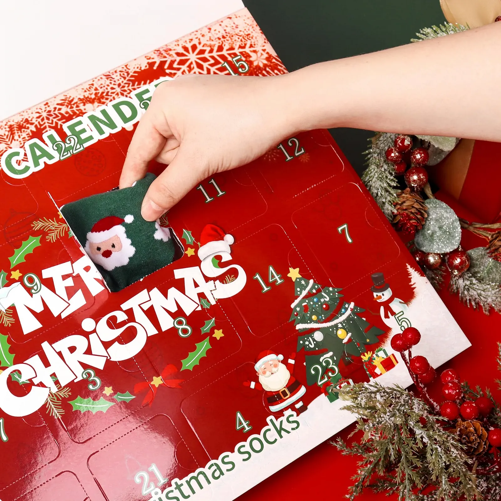 Жіночі шкарпетки Belloxis Advent Calendar 2025 12 пар, фото №3