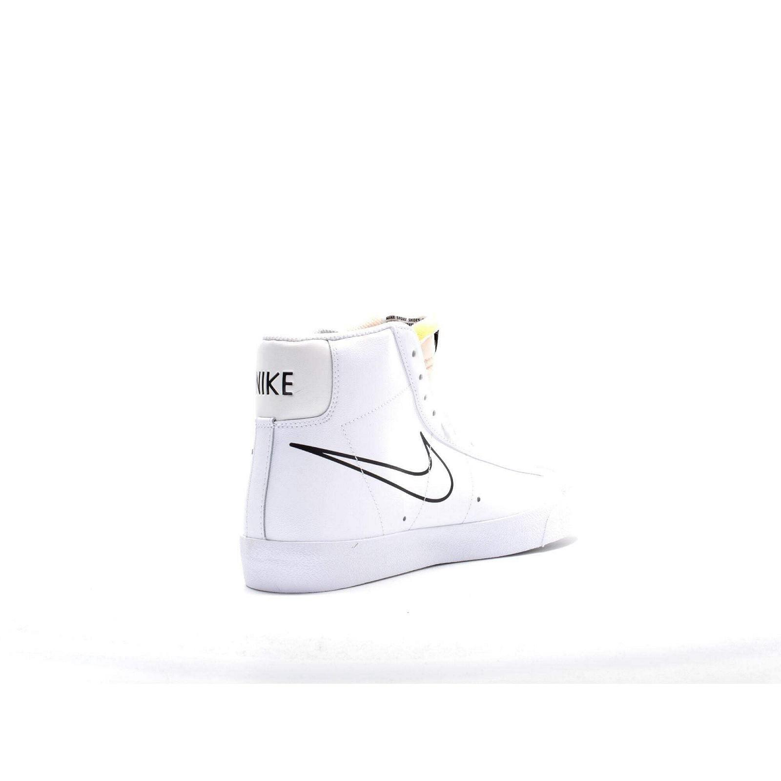 Кроссовки Nike Blazer Mid '77 Черный/Парусина-Белый мужские, фото №4