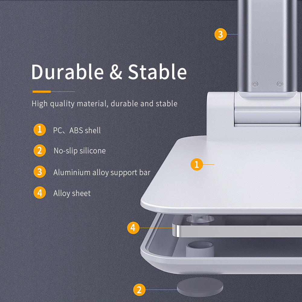 Тримач-стійка ESSAGER для телефону білий PS, фото №7