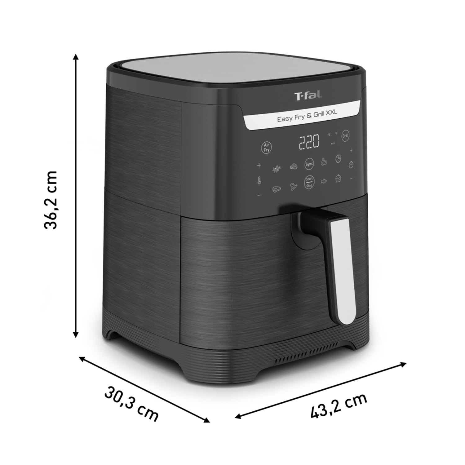 Мультипечь Tefal Easy Fry & Grill XXL EY8018 6.5 л 8 программ 80-220°C Flexcook Пластина-гриль, фото №9 Мультипечь Tefal Easy Fry & Grill XXL EY8018 6.5 л 8 программ 80-220°C Flexcook Пластина-гриль, фото №9