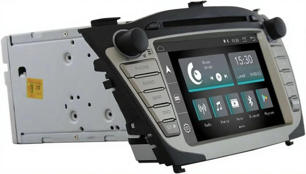 Штатная автомагнитола JFSound JF-137H5-XDC-1 для Hyundai IX35 / 7" / Сенсорная / 2/16Гб / Android 12 / Apple CarPlay / Android Auto / Bluetooth / WI-FI / GPS / USB / DAB+, фото №3