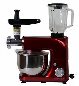 Кухонный комбайн Grunhelm GKM0022R 1800 Вт красный synthetic.ua - Фото 1