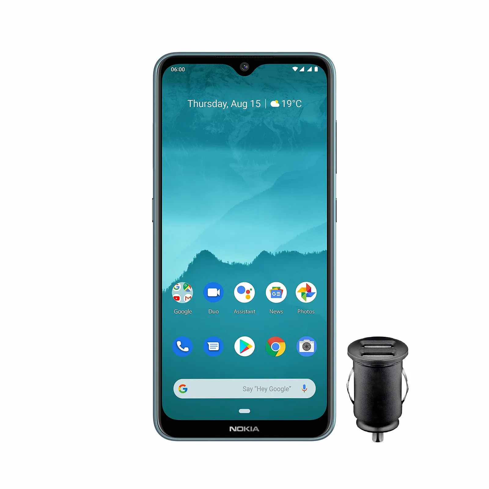 Смартфон Nokia 6.2 6.3 дюйма 64GB 4GB Dual SIM с автомобильным адаптером Ice, фото №1 Смартфон Nokia 6.2 6.3 дюйма 64GB 4GB Dual SIM с автомобильным адаптером Ice, фото №1