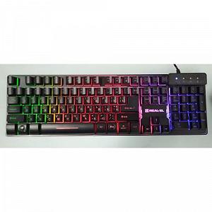 Ігрова клавіатура з підсвіткою REAL-EL 8700 Gaming Backlit USB - Фото 1