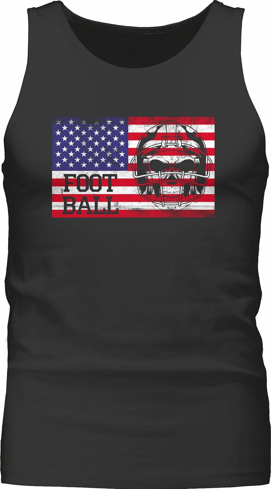 Майка Shirtracer American Decoration Superbowl Party Football Vintage with America Flag, фото №3