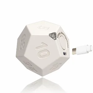 Купить Таймер продуктивности Pomodoro Mini Smart 11 предустановок Type-C перезаряжаемый белый - Фото 1 Таймер продуктивности Pomodoro Mini Smart 11 предустановок Type-C перезаряжаемый белый - Фото 1