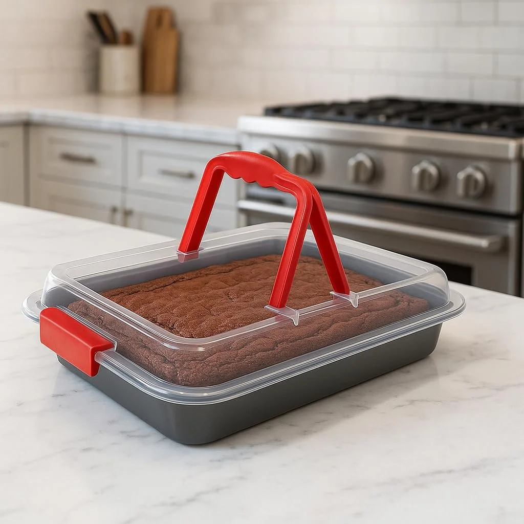 Форма для выпечки MGE Прямоугольная с крышкой Углеродистая сталь 36 x 23 см, фото №6