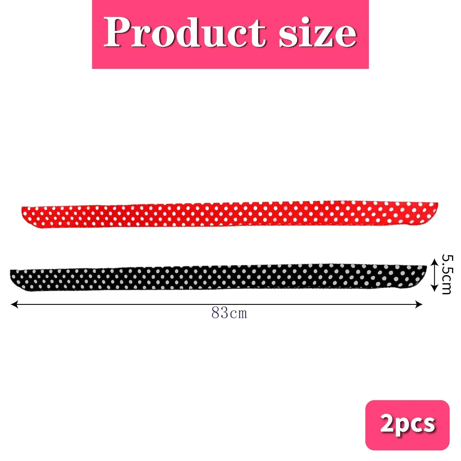 Пов'язка на голову в горошок з бантом Rockabilly, фото №2