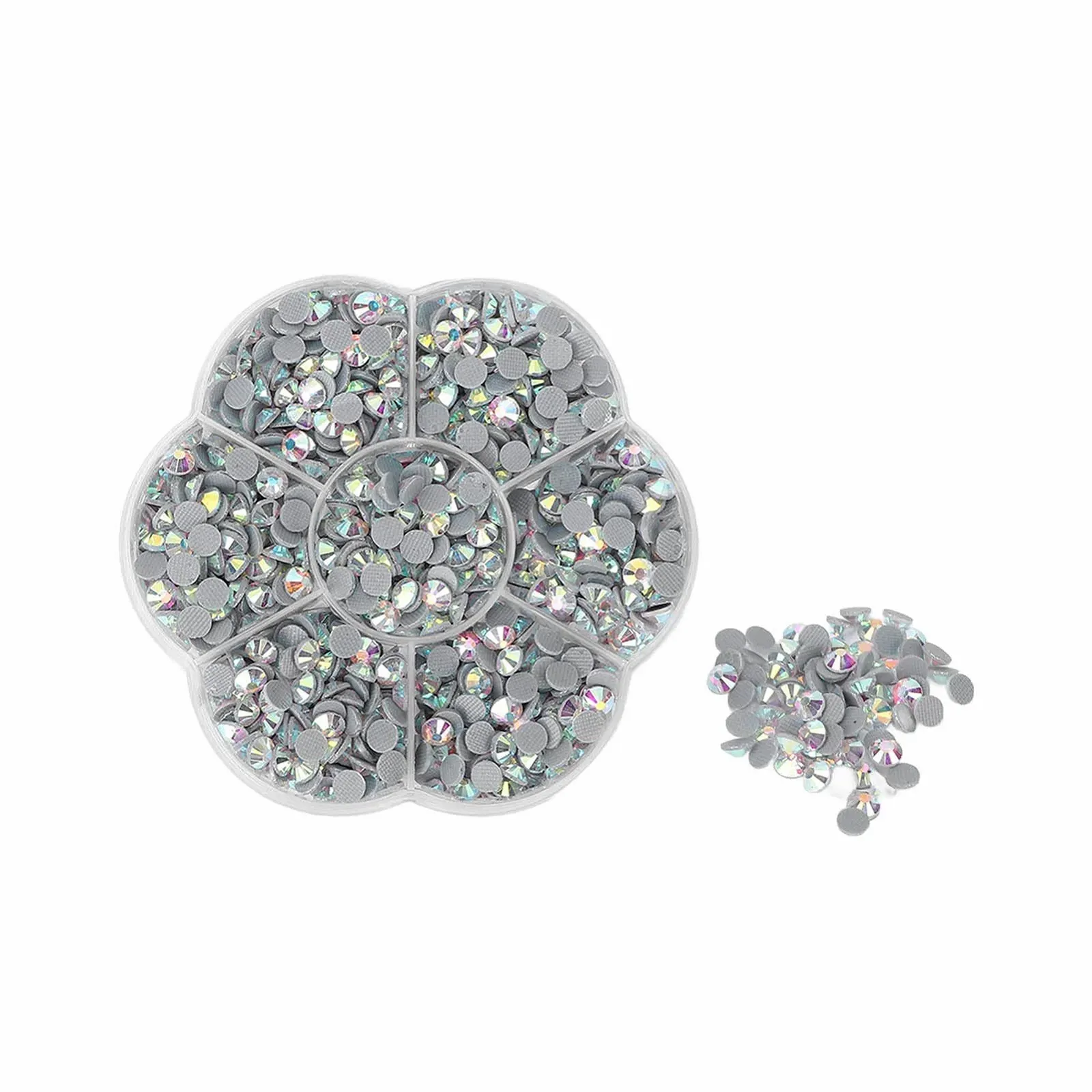 Стрази Скляні Блискучі Прозорі для чохлів телефонів для сумок (JM201 білий AB), фото №7