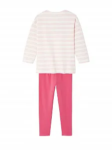 Комплект піжам для дівчат Vertbaudet Flower Power з переробленої бавовни, 2 шт synthetic.ua - Фото 1