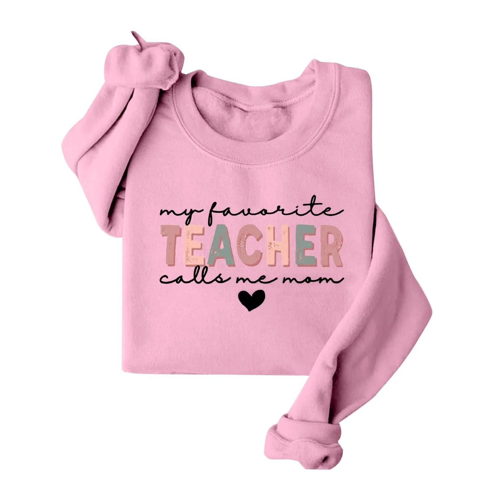 Женский Топ с Длинными Рукавами My Favorite Teacher Call Me Mom Флис Funny Teacher Life Круглый Вырез Mom Пуловер, фото №2 Женский Топ с Длинными Рукавами My Favorite Teacher Call Me Mom Флис Funny Teacher Life Круглый Вырез Mom Пуловер, фото №2