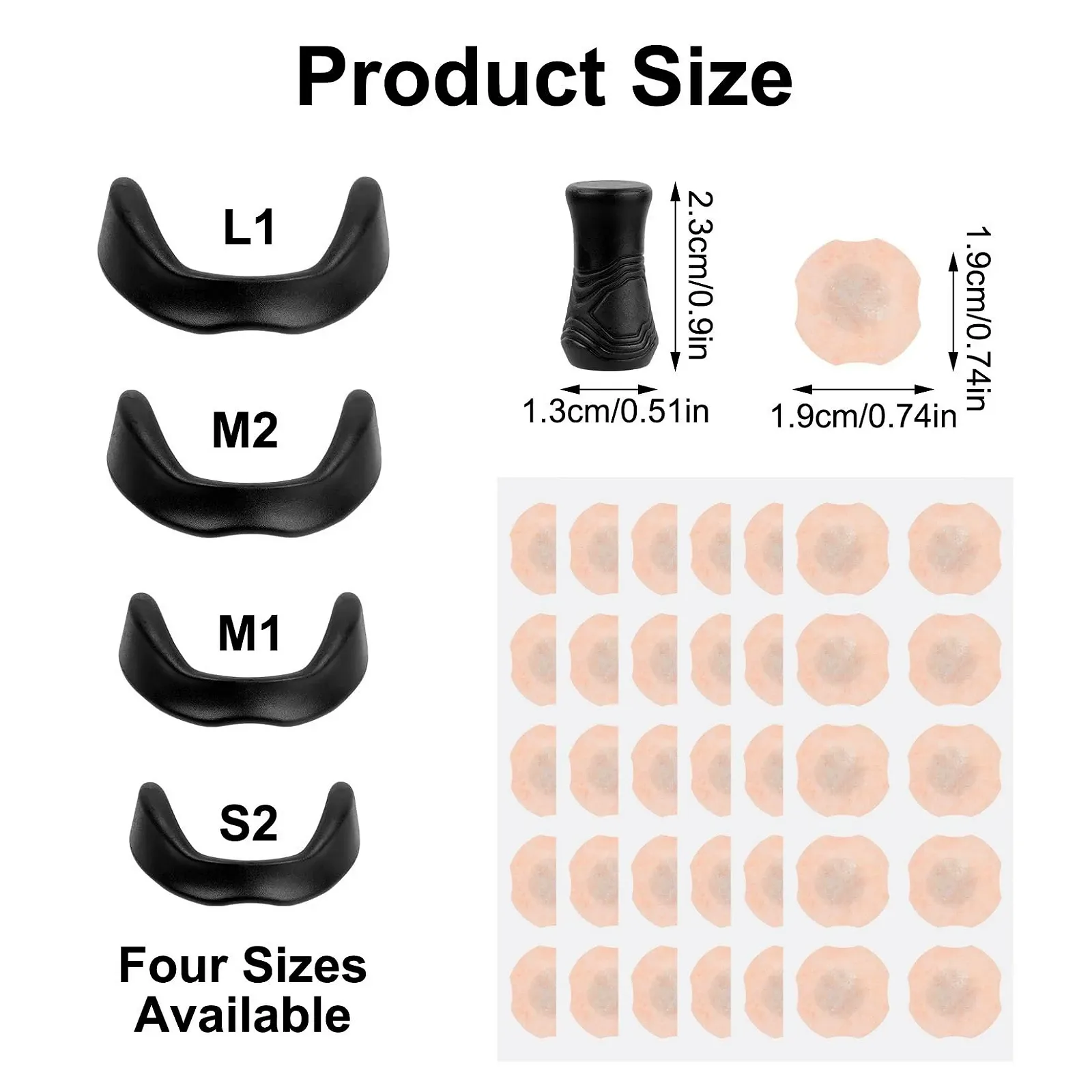 Пластирі на ніс Магнітні від хропіння 60 шт, фото №2