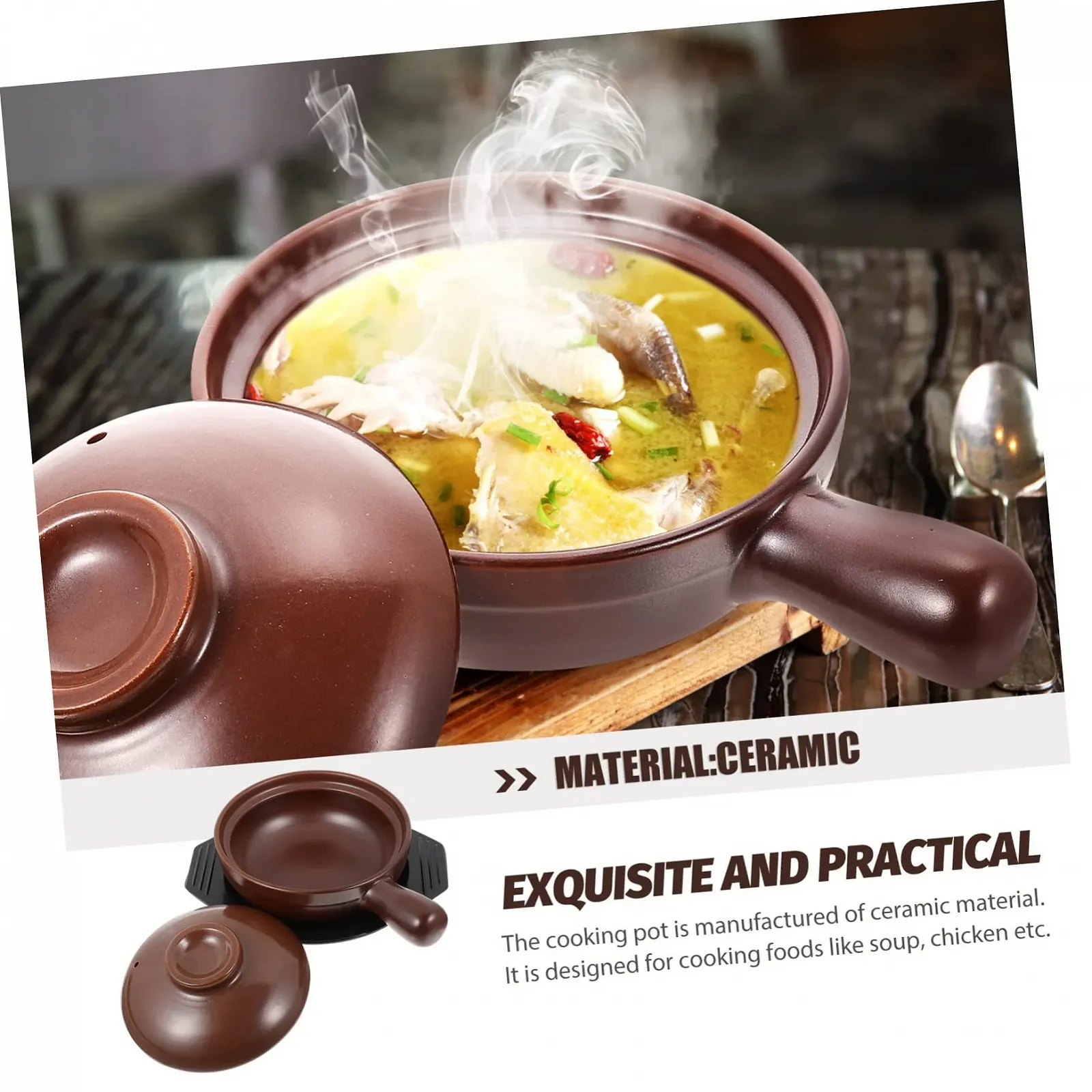 Ківш керамічний 17 см, фото №8