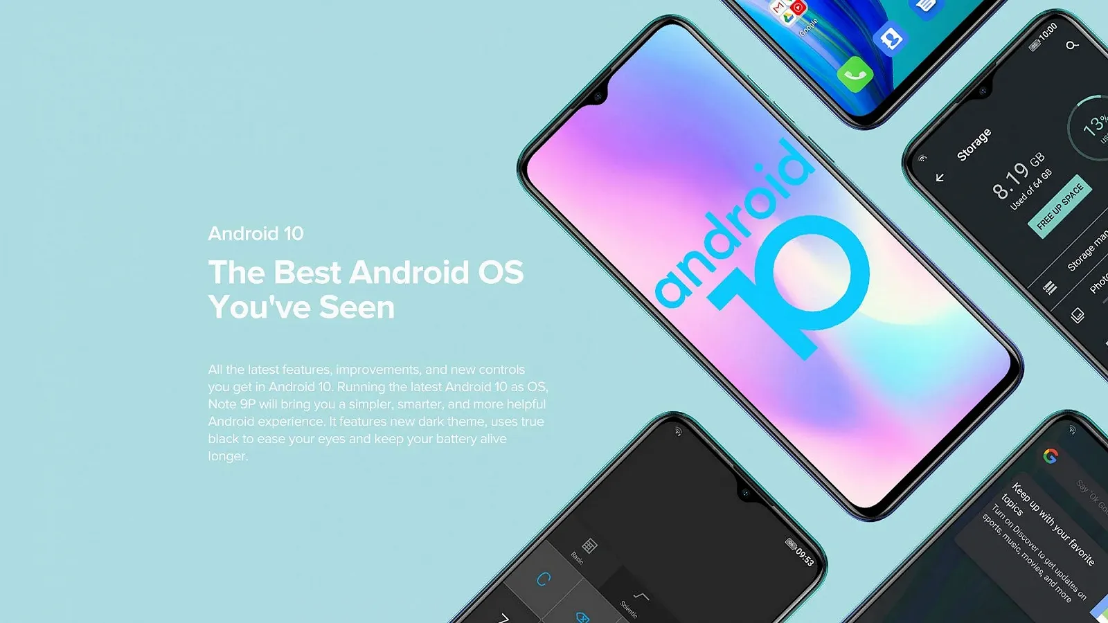 Смартфон Ulefone Note 9P 6.52" 4/64GB 16MP 4500mAh Dual SIM Green, фото №3 Смартфон Ulefone Note 9P 6.52" 4/64GB 16MP 4500mAh Dual SIM Green, фото №3