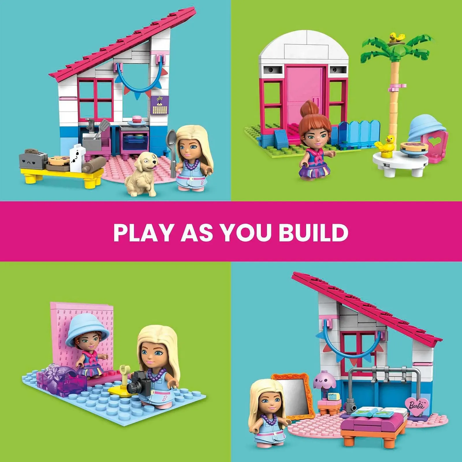 Набор Mega Barbie Construx GWR34 Malibu Villa, фото №4
