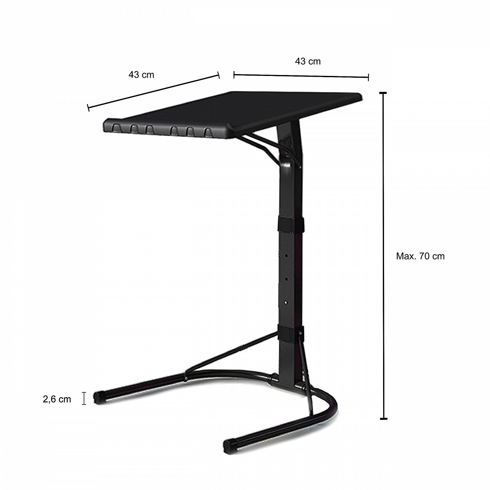Столик для ноутбука QUVIO Регулируемый по высоте Черный, фото №3