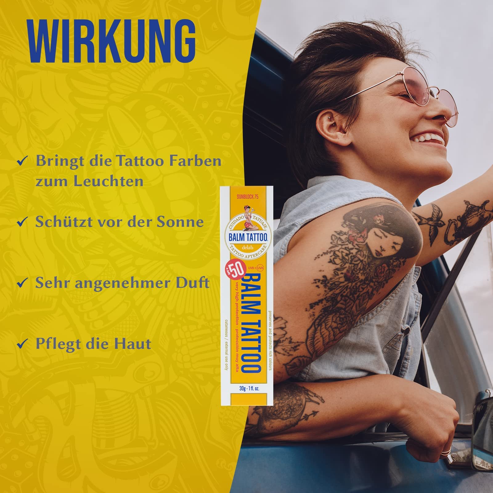 Крем для татуювань Balm Tattoo Sunblock SPF 75, фото №4