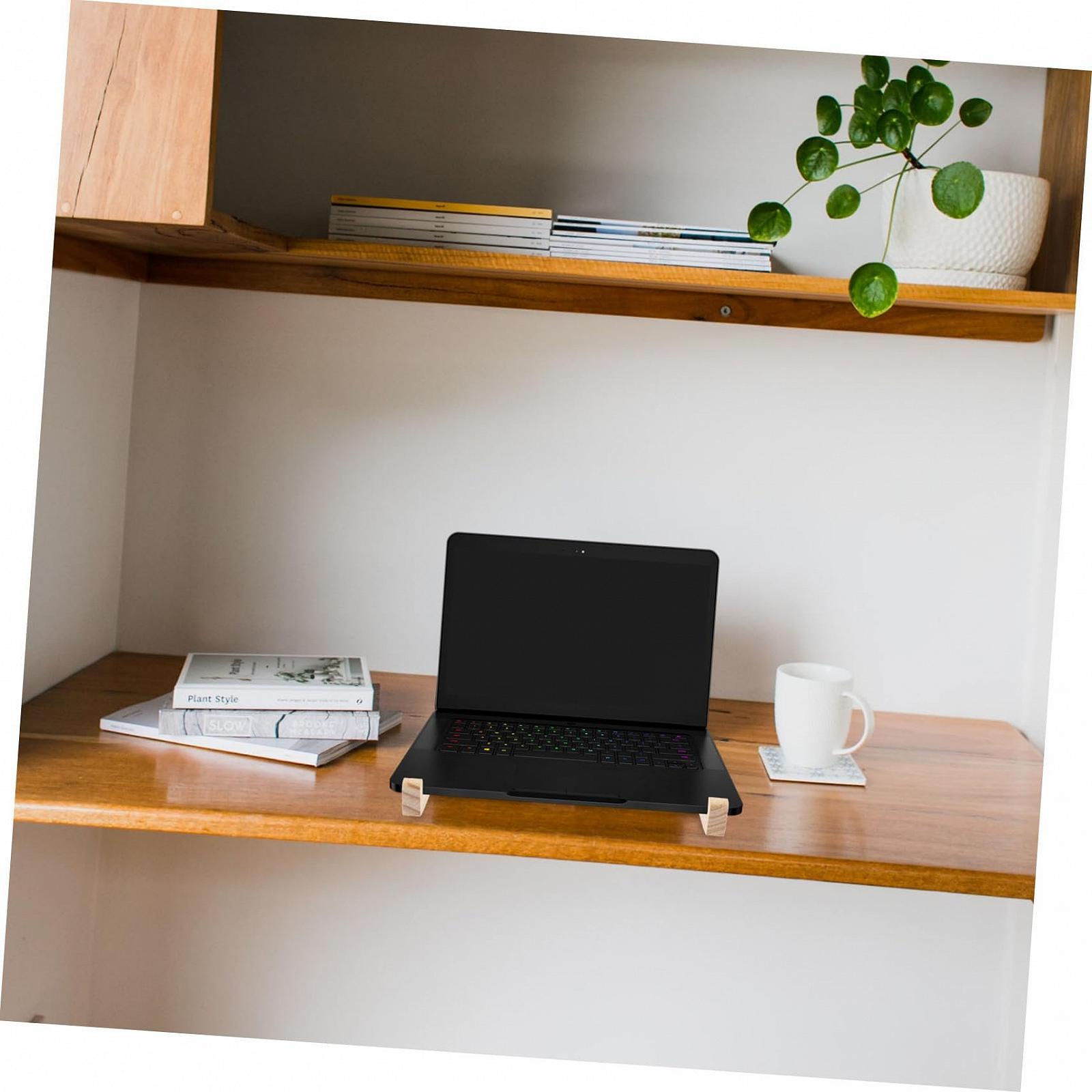 Подставка для ноутбука Homoyoyo деревянная, регулируемая по высоте, фото №5