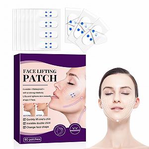 Наклейка для подтяжки лица HASAIKA Прозрачная, 60 штук - Фото 1