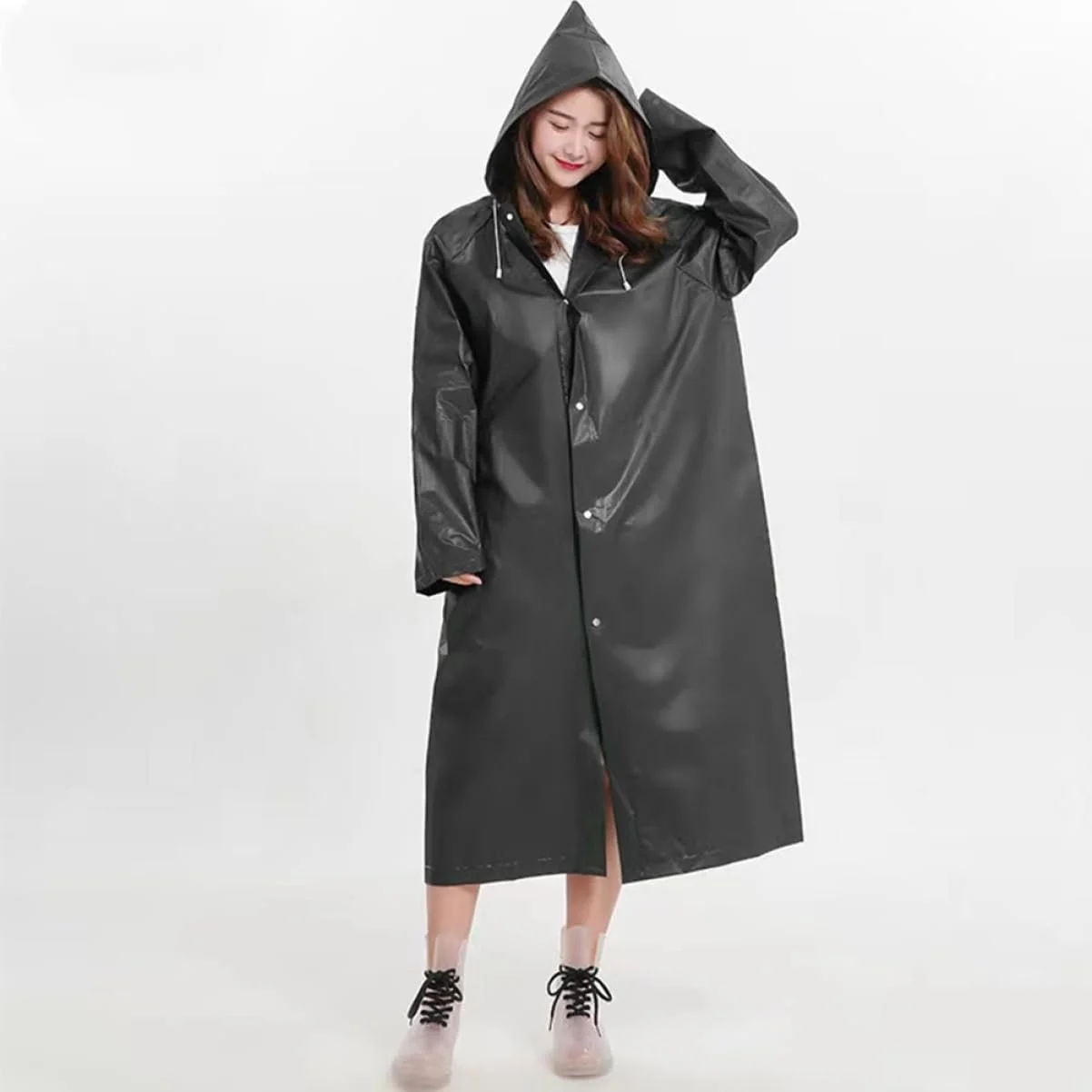 Дощовик CALLARON, 10 шт, для дорослих, для кемпінгу, походів, їзди на велосипеді, прозорий, фото №2