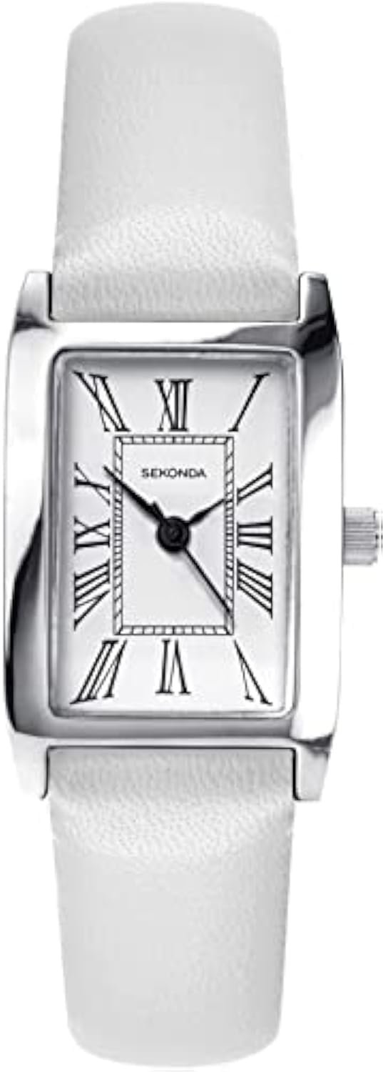 Жіночий годинник Quartz Sekonda Classic 40340 Білий циферблат, Білий ремінець, фото №1