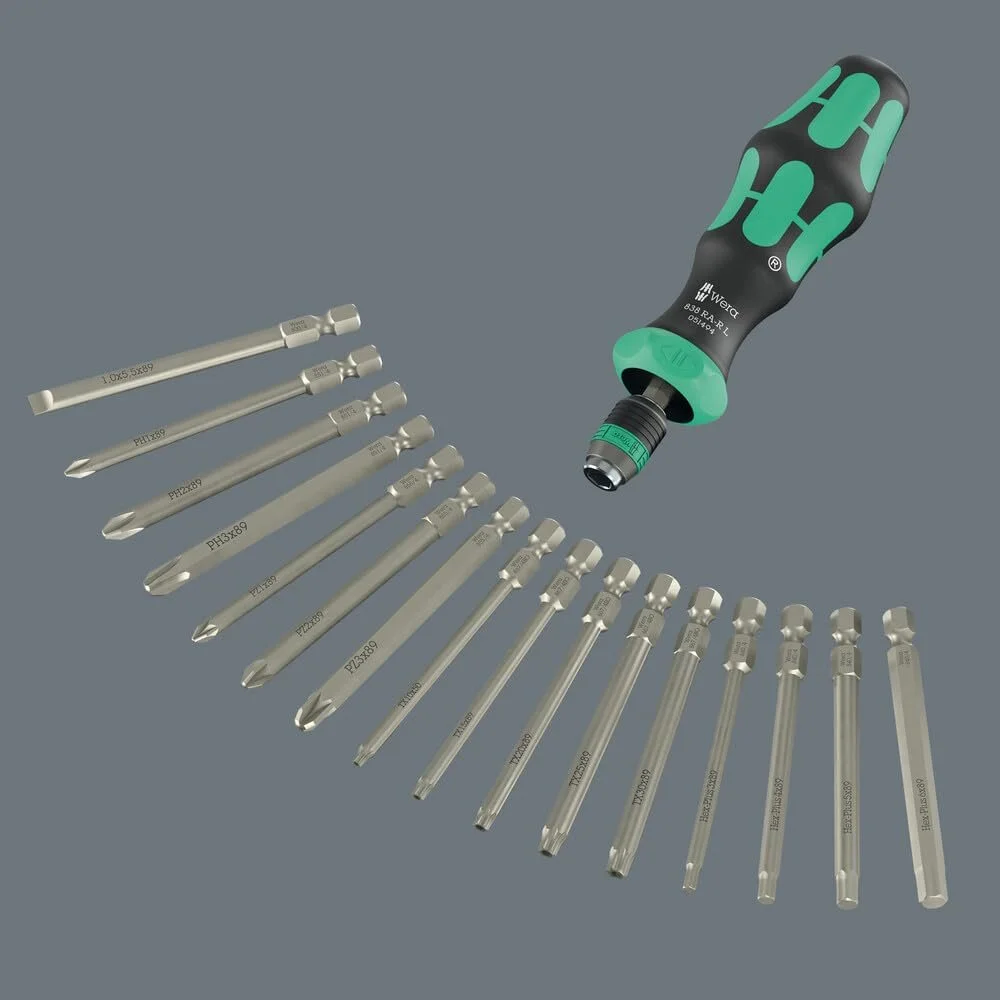 Набір викруток Wera Kraftform Kompakt 60 RA-R 1 05051530001 17 предметів, фото №9