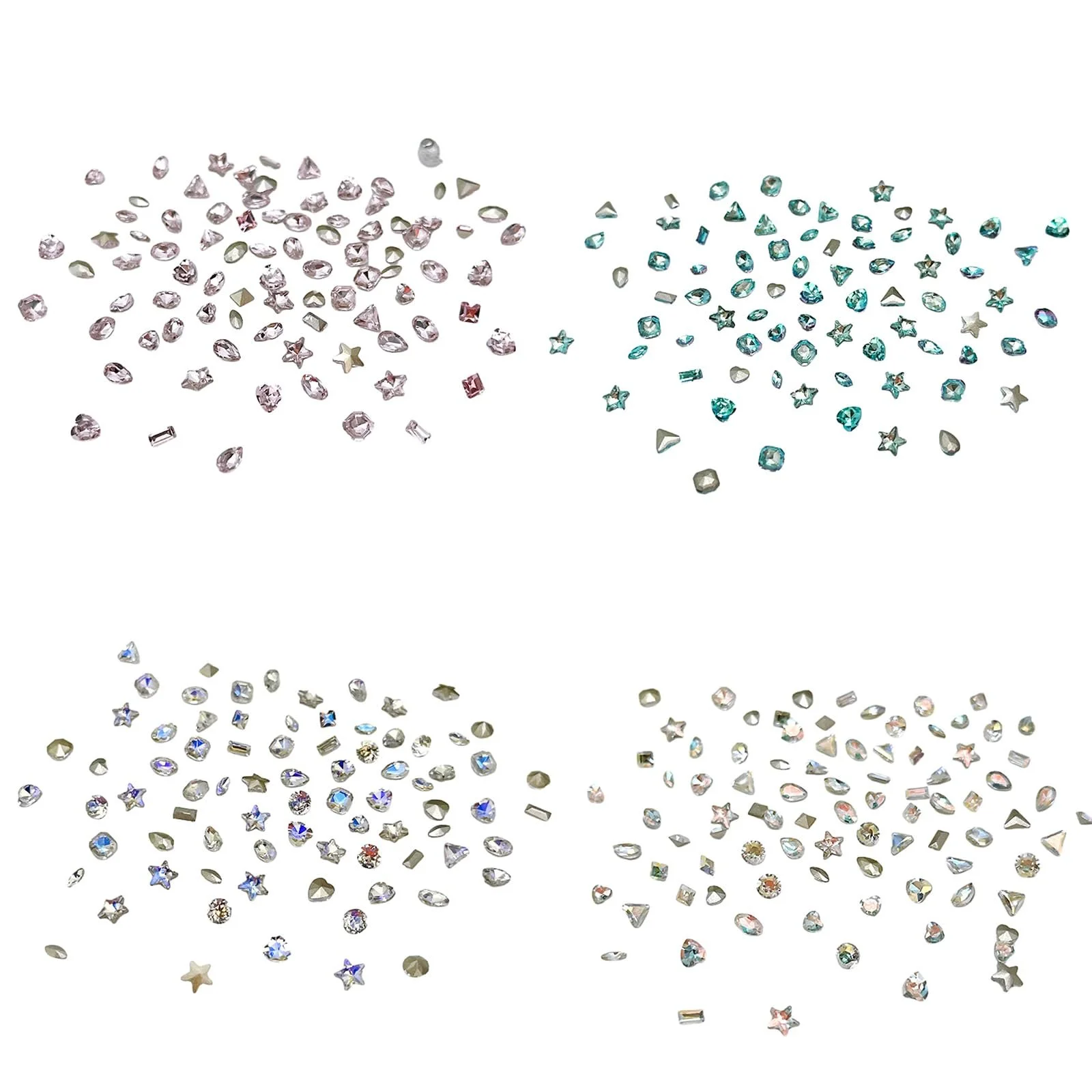 Стразы для ногтей Нерегулярные формы стекло бриллиант хрустальные украшения 3D шармы для ногтей, фото №7