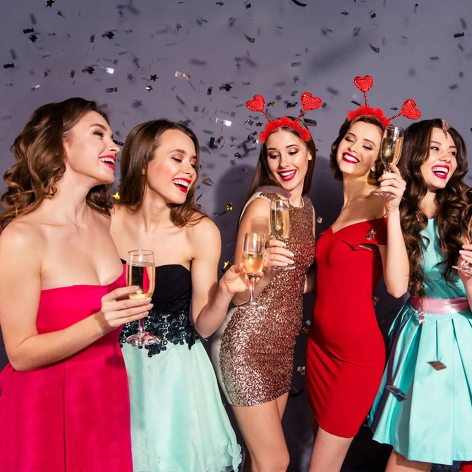 Обруч для волосся Серце Червоний, фото №7