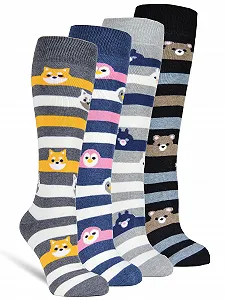 Жіночі Термо Шкарпетки до Коліна (4 пари) Зимові Лижні Повністю Махрова Підкладка - Фото 1