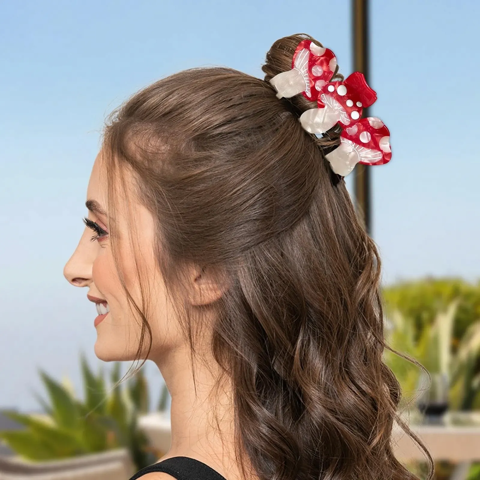 Заколки для волос Гриб - Смешные заколки-крабики в виде грибов, Три заколки-бантика в виде грибов | Захваты для волос для девушек и женщин, Нескользящие заколки для волос, Модные аксессуары для тонких и густых волос, для женщин, фото №3 Заколки для волос Гриб - Смешные заколки-крабики в виде грибов, Три заколки-бантика в виде грибов | Захваты для волос для девушек и женщин, Нескользящие заколки для волос, Модные аксессуары для тонких и густых волос, для женщин, фото №3