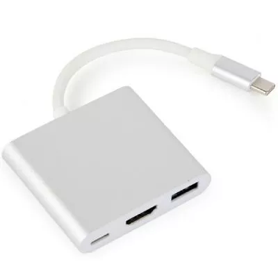 Переходник USB Type-C to HDMI Cablexpert (A-CM-HDMIF-02-SV), фото №1