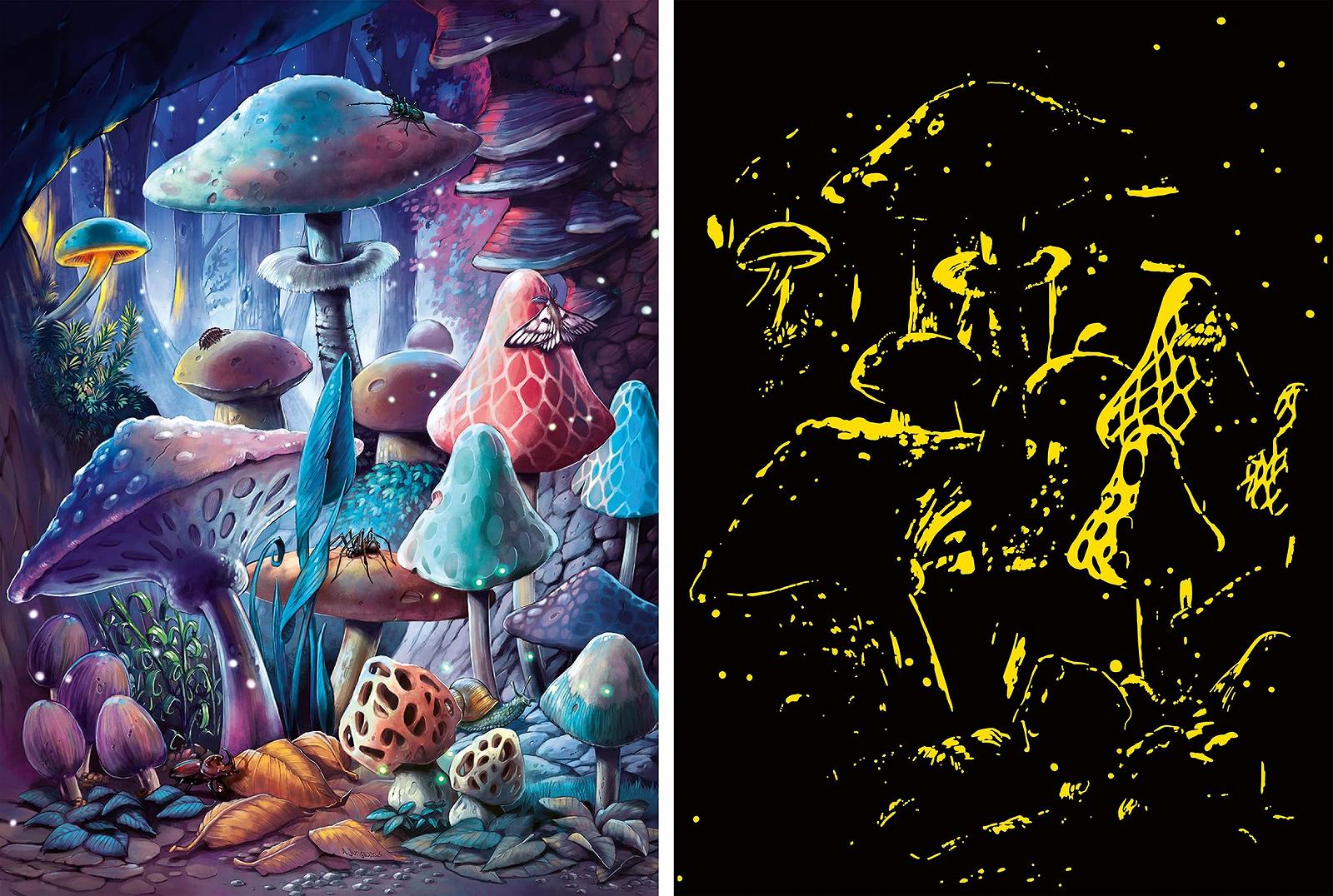 Пазл Ravensburger Starline Moonlight Mushrooms 500 деталей, фото №1