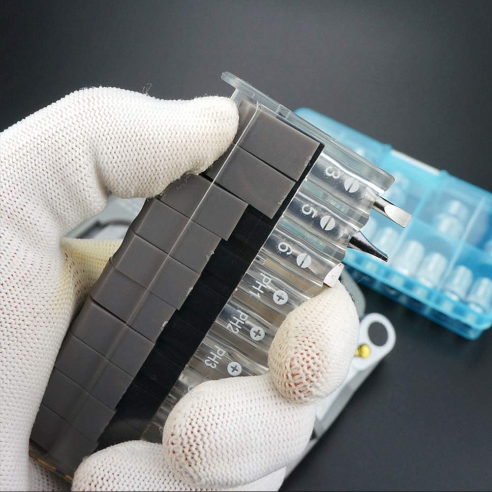 Набір викруток Mini 10 в 1 Torx Реверсивний Викрутка з плоскою, трикутною для окулярів, годинників, електроніки, телефону, фото №4