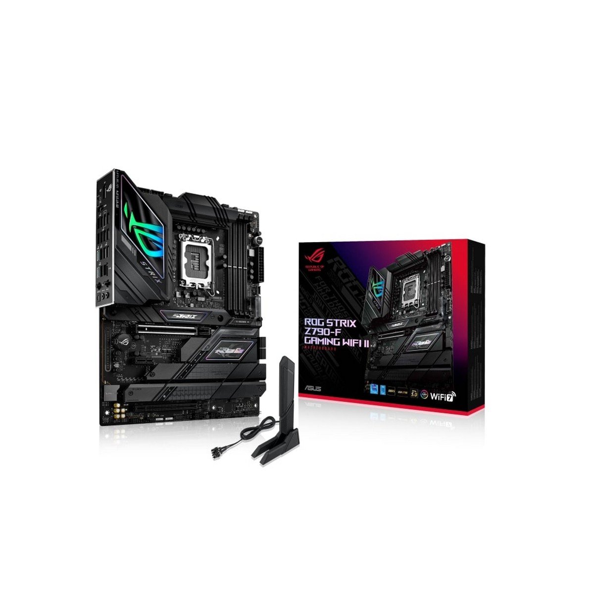 Матерінкова платка ASUS ROG STRIX Z790-F GAMING WIFI II 1700 Z790 4xDDR5 M.2 HDMI USB Type-C Wi-Fi BT, фото №15