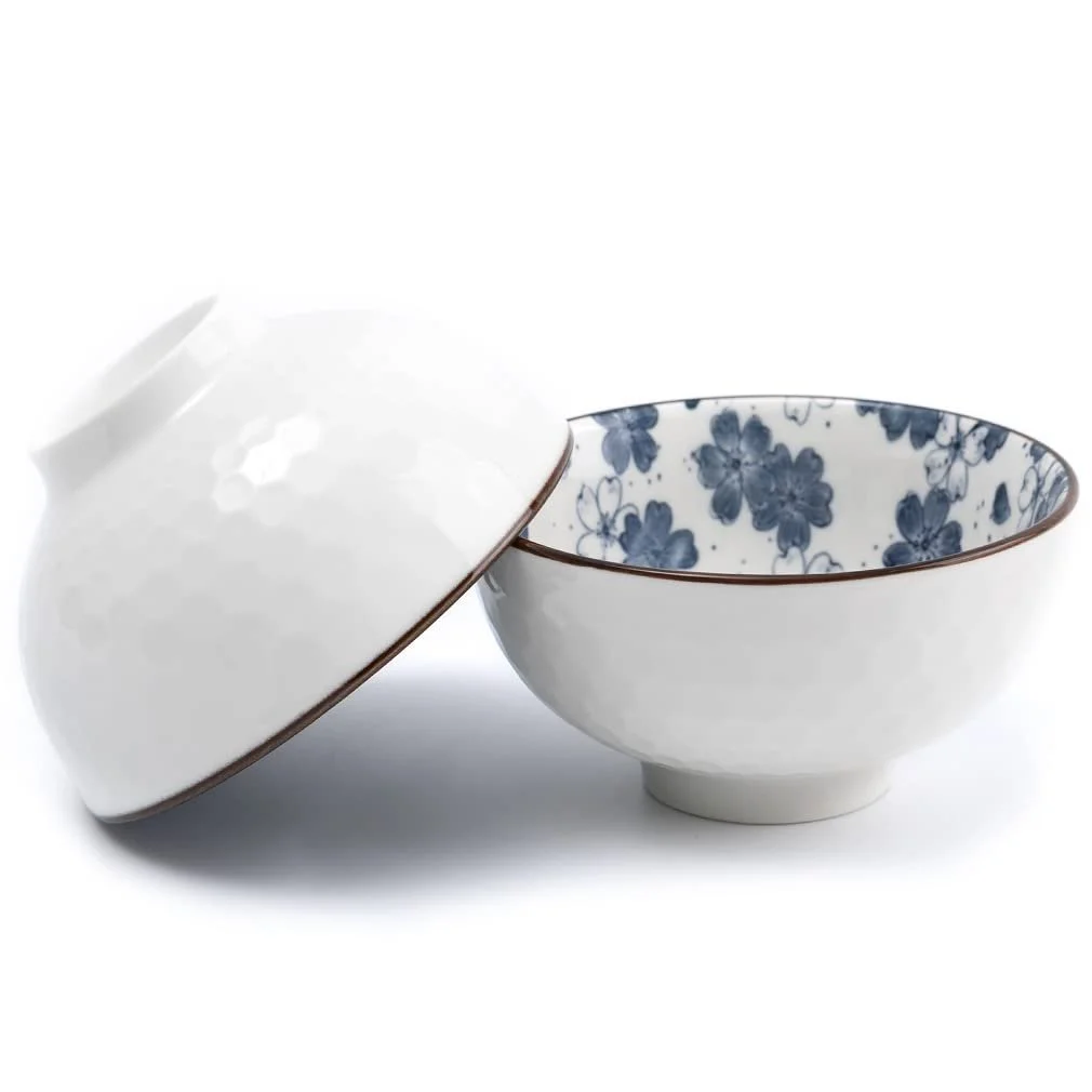 Миска Lachineuse Набор 2 шт, Цветочный узор, Синий, 11 см, фото №4