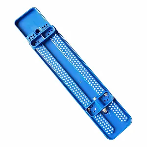 Тримач для точильного каменю Schleifsteinhalter Spülbrücke на мийку регульований Blue блакитний - Фото 1