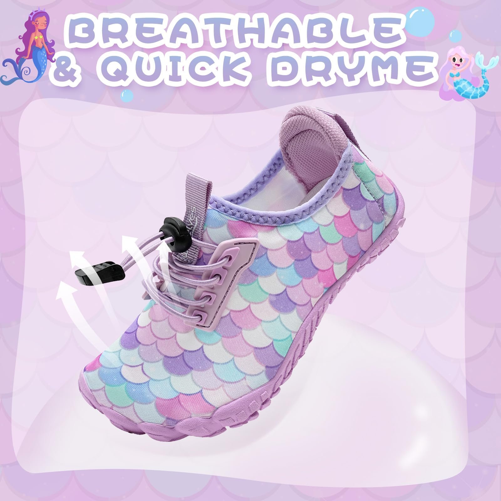 Босоножки WateLves Детские босоножки для плавания, и девочек, быстросохнущие, нескользящие, фото №2