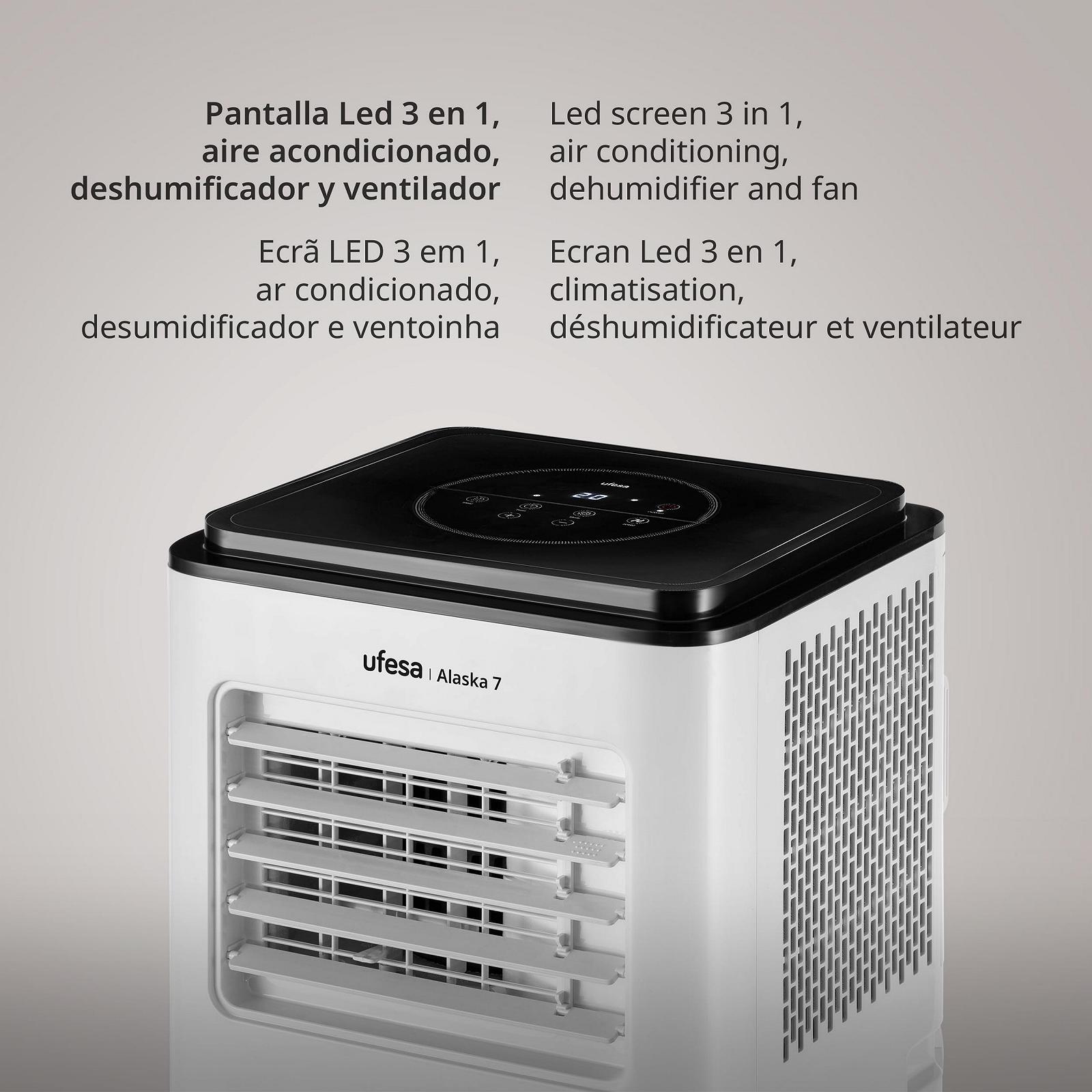 Мобільний кондиціонер Ufesa A7 3-в-1 7000 BTU R290 Таймер Пульт ДК, фото №6