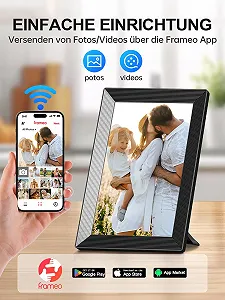 Цифровая фоторамка Moman WF11T 10,1 дюйма 1280 x 800 WiFi IPS 32 ГБ synthetic.ua - Фото 1