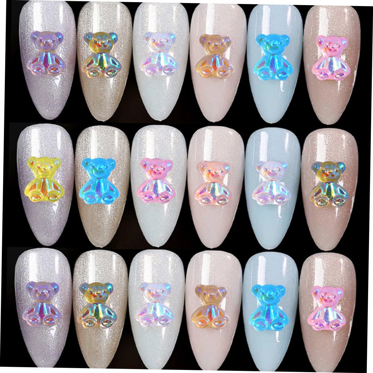 Украшения для маникюра Мишки 320 шт. Разноцветные, фото №7 Украшения для маникюра Мишки 320 шт. Разноцветные, фото №7