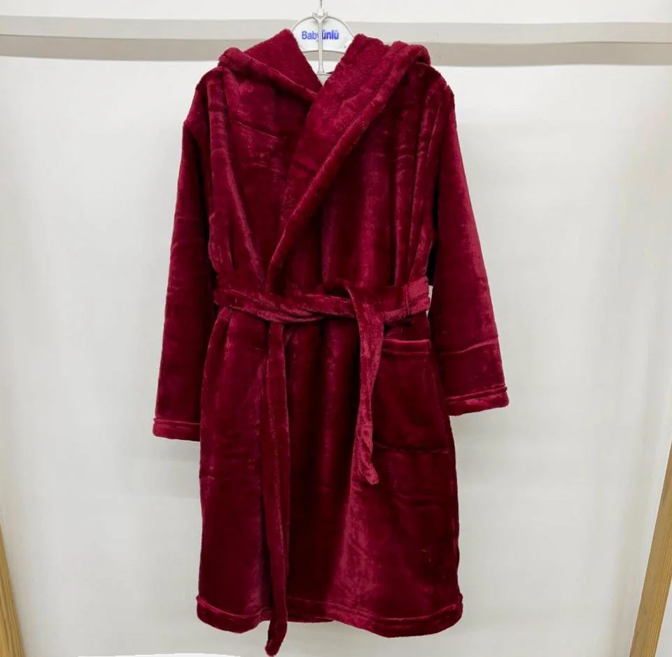 Теплий махровий халат з вишивкою від 110 до 170 см з капюшоном, фото №10 Теплий махровий халат з вишивкою від 110 до 170 см з капюшоном, фото №10